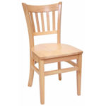 Colonial Wood Chair - Natural - Restaurant Furniture Warehouse